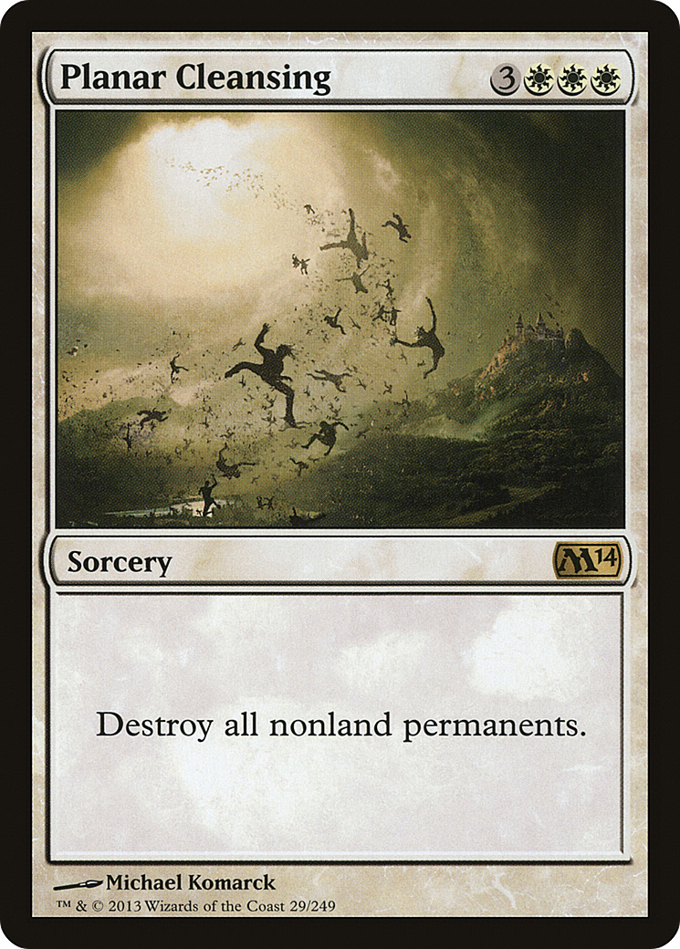 Planar Cleansing (M14-029) [Magic 2014] Foil MTG Single Wizards of the Coast