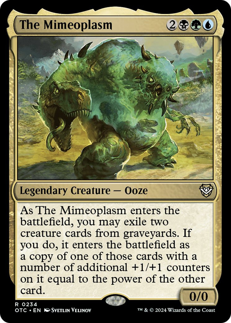 The Mimeoplasm (OTC-234) [Outlaws of Thunder Junction Commander] MTG Single Wizards of the Coast