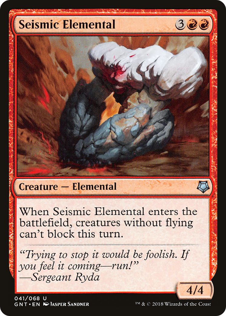 Seismic Elemental (GNT-041) [Misc] Game Night MTG Single Wizards of the Coast