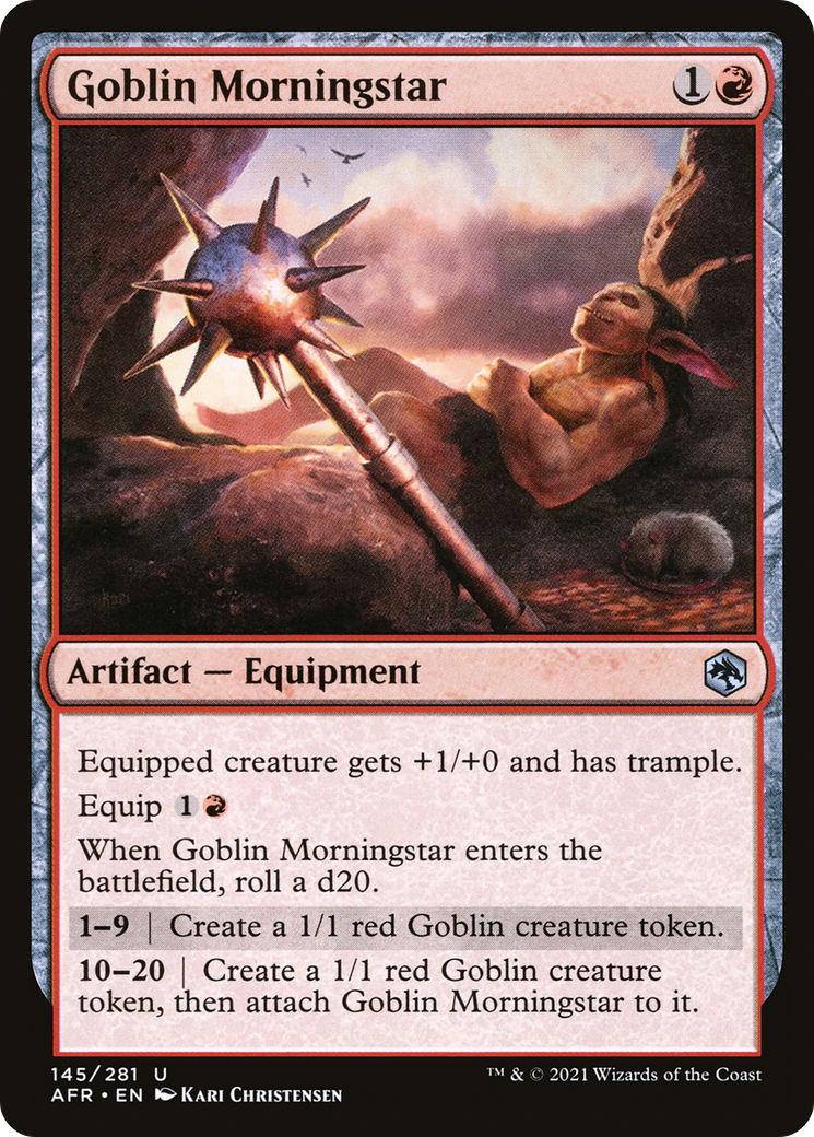 Goblin Morningstar (AFR-145) [Adventures in the Forgotten Realms] Foil MTG Single Wizards of the Coast