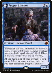 Poppet Stitcher (MID-071) [Innistrad: Midnight Hunt] Foil MTG Single Wizards of the Coast