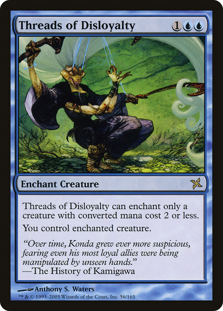 Threads of Disloyalty (BOK-056) [Betrayers of Kamigawa] Foil MTG Single Wizards of the Coast