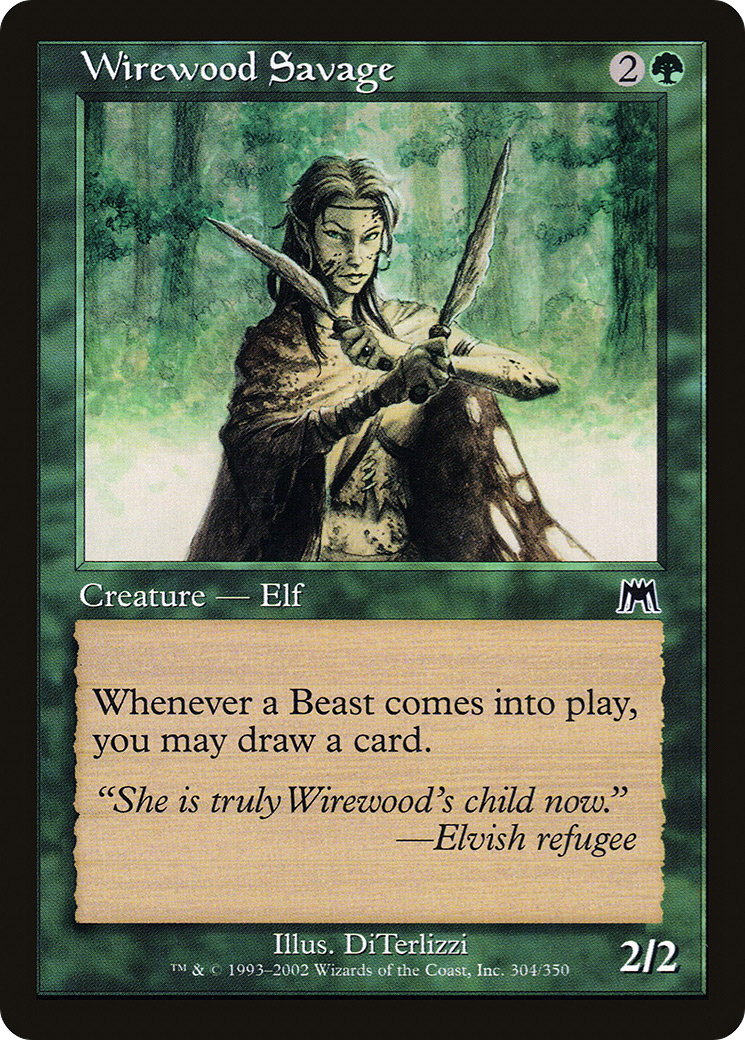 Wirewood Savage (ONS-304) [Onslaught] Foil MTG Single Wizards of the Coast