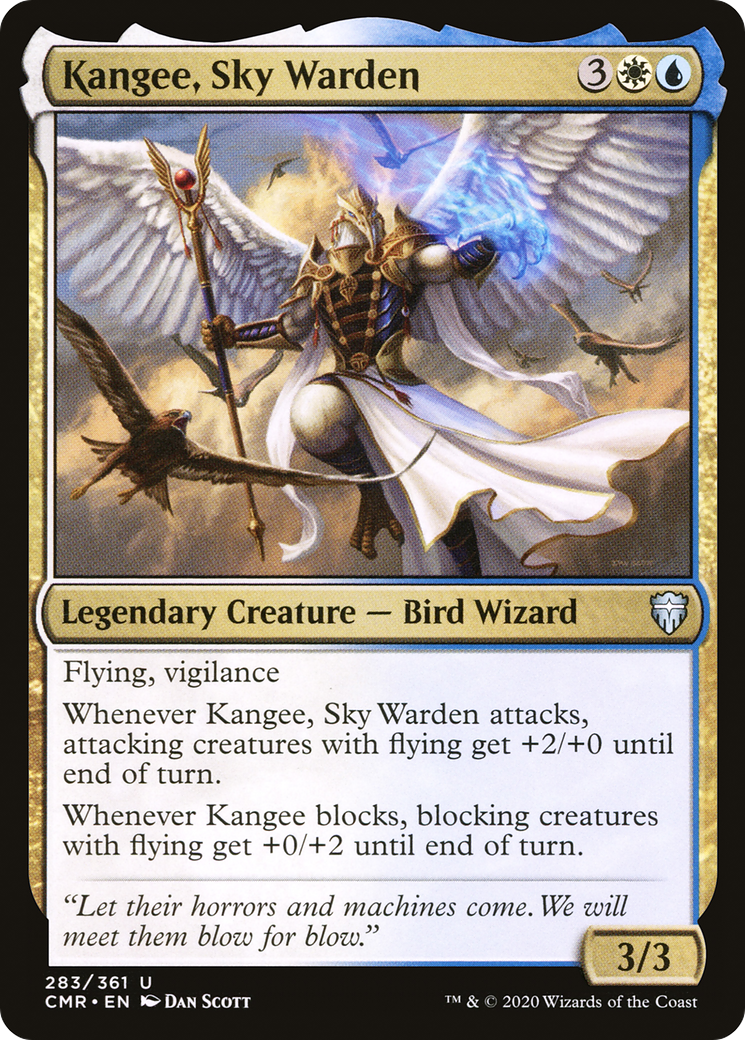 Kangee, Sky Warden (CMR-283) [Commander Legends] Foil MTG Single Wizards of the Coast
