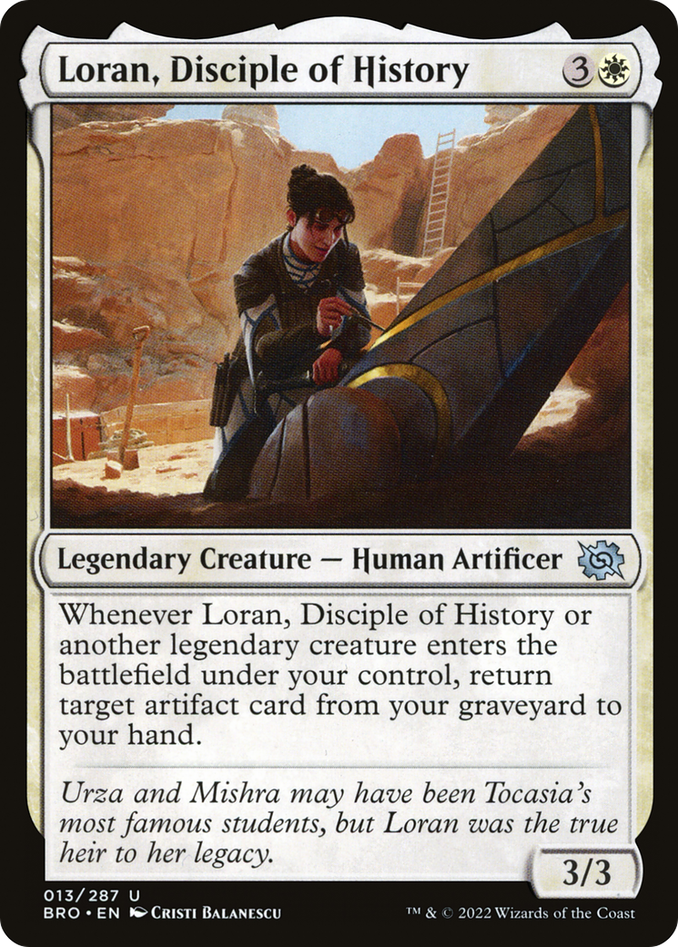 Loran, Disciple of History (BRO-013) [The Brothers' War] Foil MTG Single Wizards of the Coast