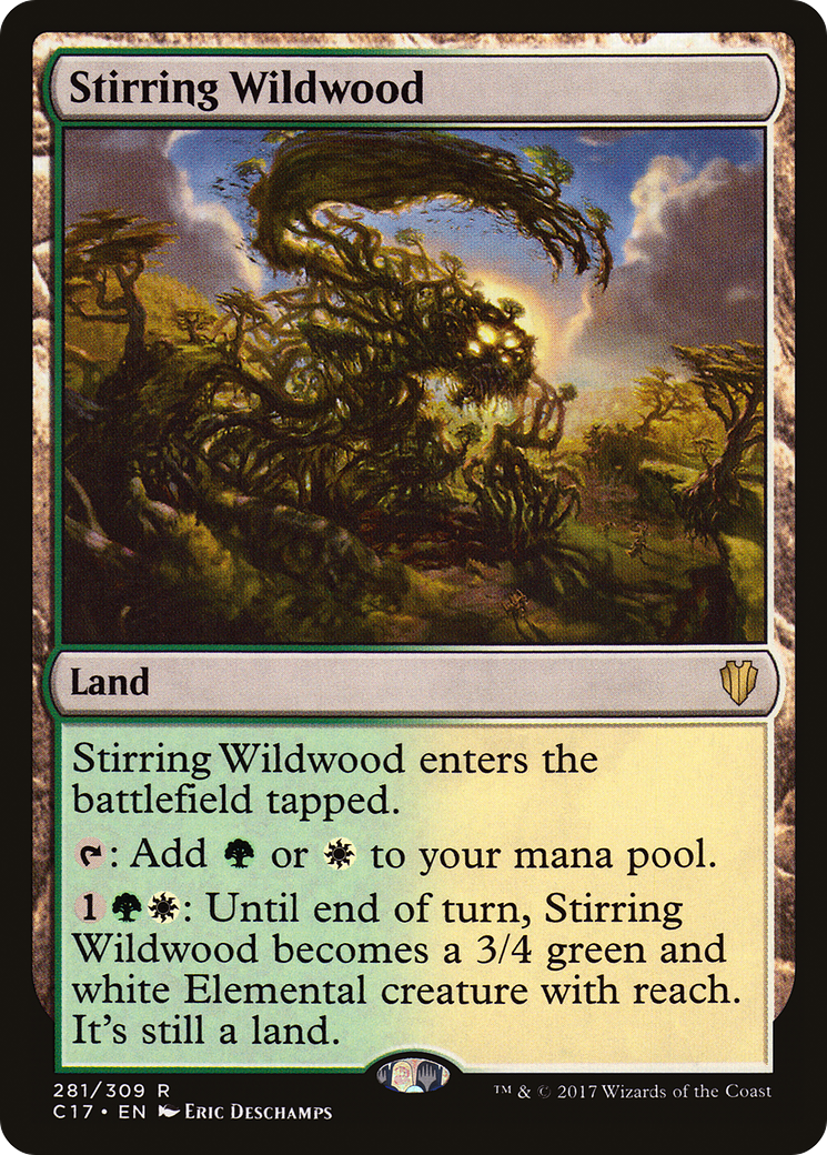Stirring Wildwood (C17-281) [Commander 2017] MTG Single Wizards of the Coast