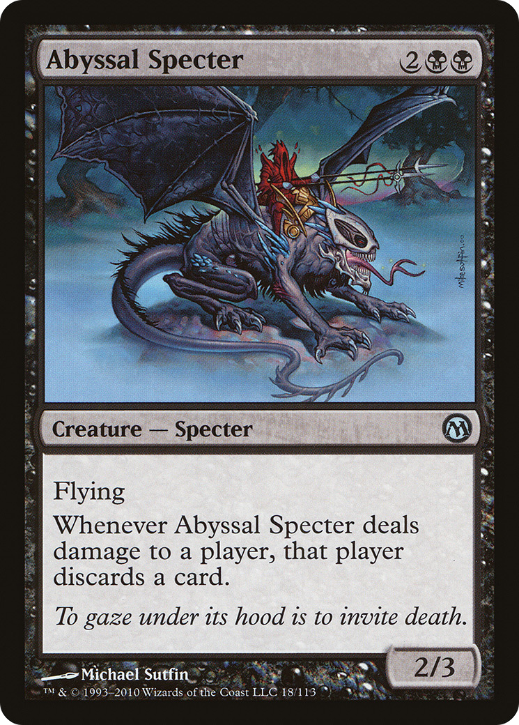 Abyssal Specter (DPA-018) [Misc] Duels of the Planeswalkers MTG Single Wizards of the Coast