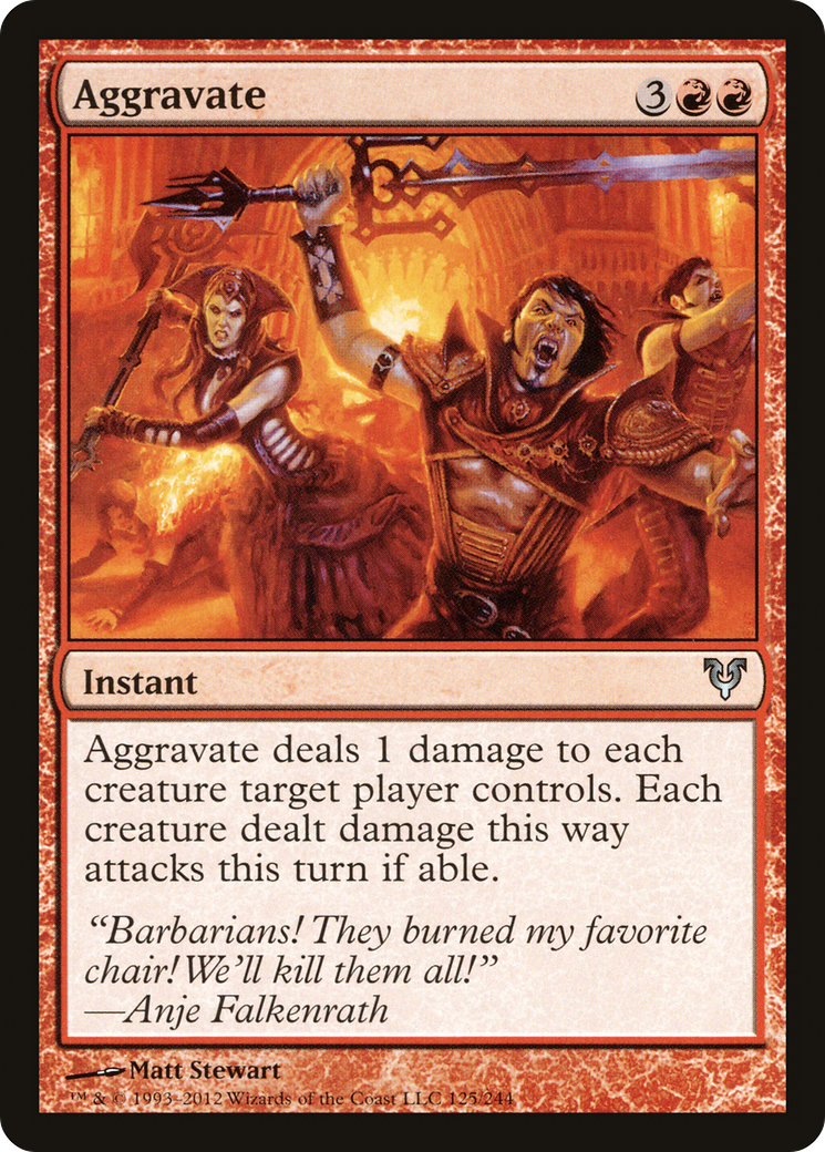Aggravate (AVR-125) [Avacyn Restored] Foil MTG Single Wizards of the Coast
