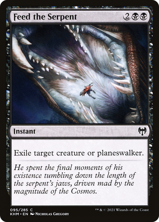 Feed the Serpent (KHM-095) [Kaldheim] MTG Single Wizards of the Coast