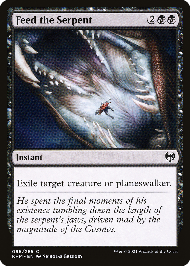 Feed the Serpent (KHM-095) [Kaldheim] Foil MTG Single Wizards of the Coast