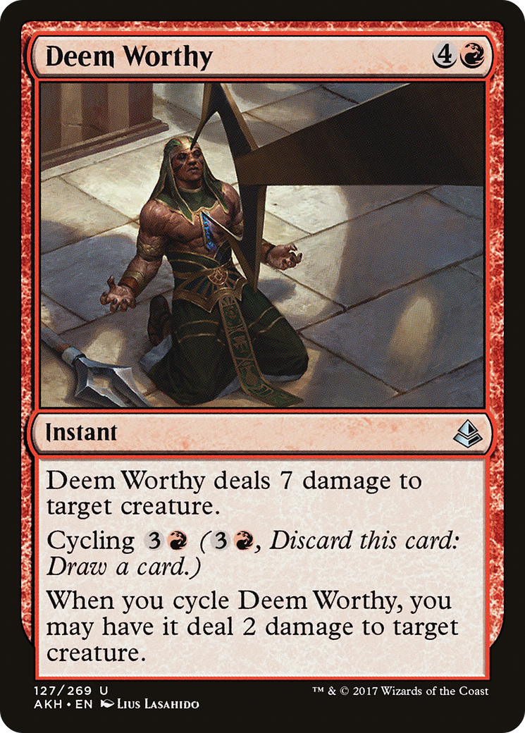 Deem Worthy (AKH-127) [Amonkhet] Foil MTG Single Wizards of the Coast
