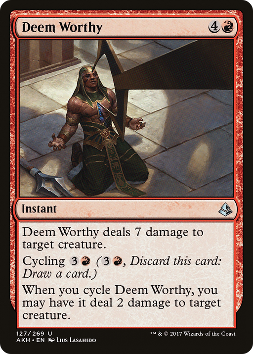 Deem Worthy (AKH-127) [Amonkhet] Foil MTG Single Wizards of the Coast