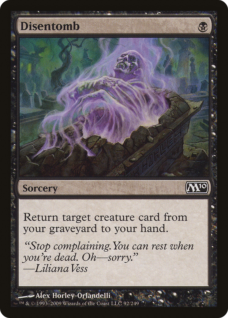Disentomb (M10-092) [Magic 2010] Foil MTG Single Wizards of the Coast