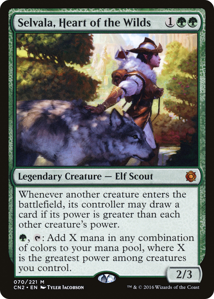 Selvala, Heart of the Wilds (CN2-070) [Conspiracy: Take the Crown] MTG Single Wizards of the Coast