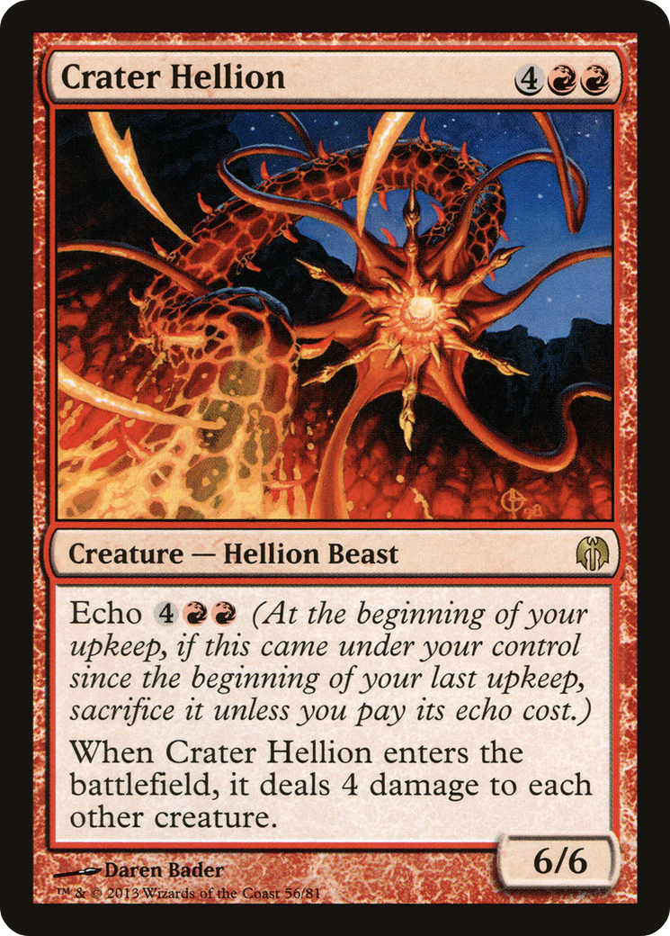 Crater Hellion (DDL-056) [Misc] Duel Decks: Heroes vs. Monsters MTG Single Wizards of the Coast
