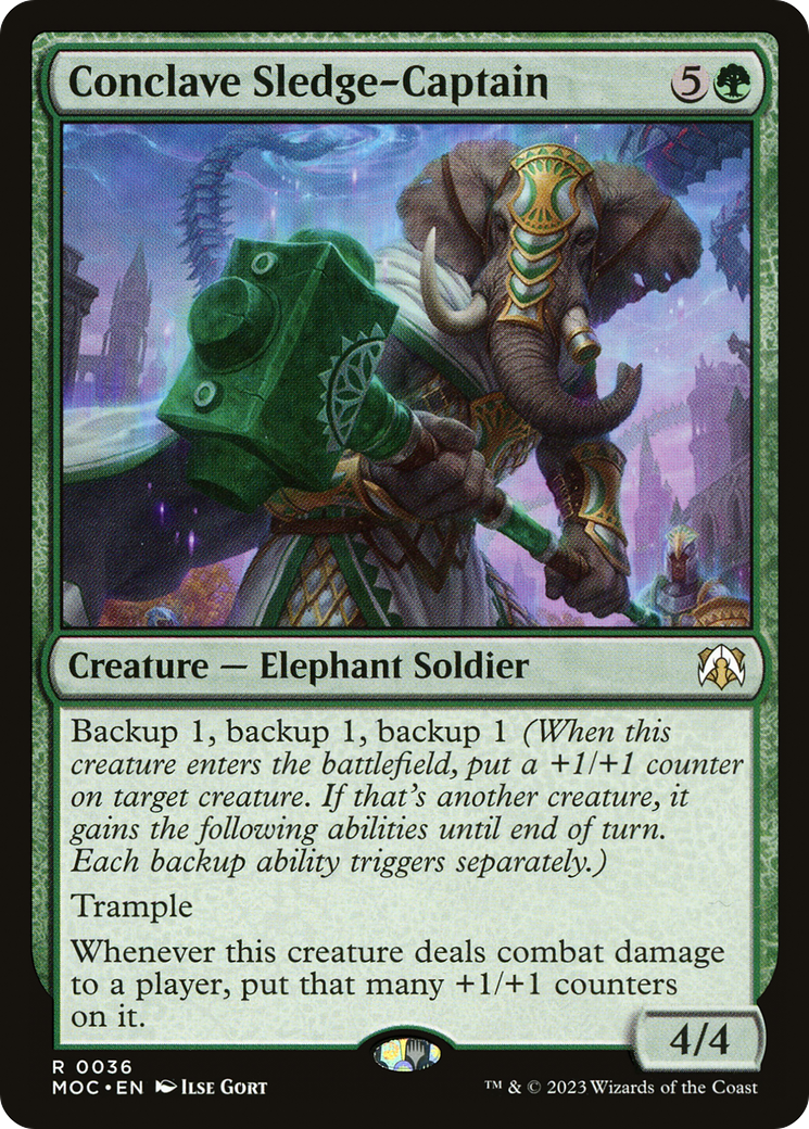 Conclave Sledge-Captain (MOC-036) [March of the Machine Commander] MTG Single Wizards of the Coast