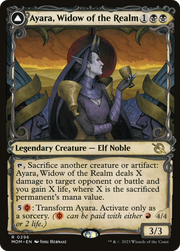 Ayara, Widow of the Realm // Ayara, Furnace Queen (MOM-296) [March of the Machine] (Showcase) MTG Single Wizards of the Coast