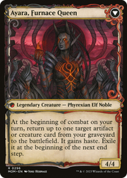 Ayara, Widow of the Realm // Ayara, Furnace Queen (MOM-296) [March of the Machine] (Showcase) Foil MTG Single Wizards of the Coast