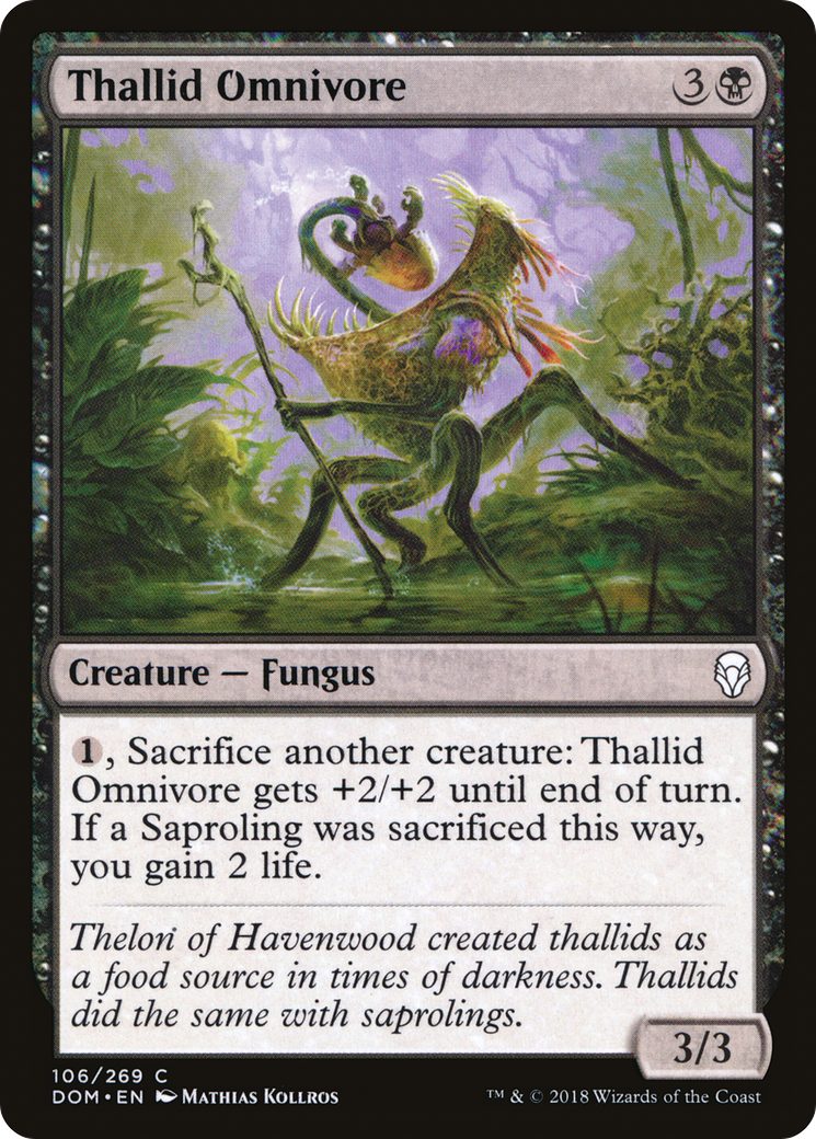 Thallid Omnivore (DOM-106) [Dominaria] MTG Single Wizards of the Coast