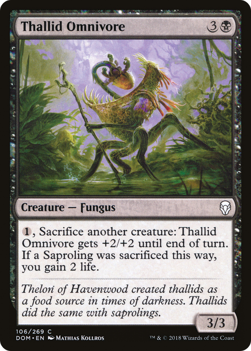 Thallid Omnivore (DOM-106) [Dominaria] MTG Single Wizards of the Coast