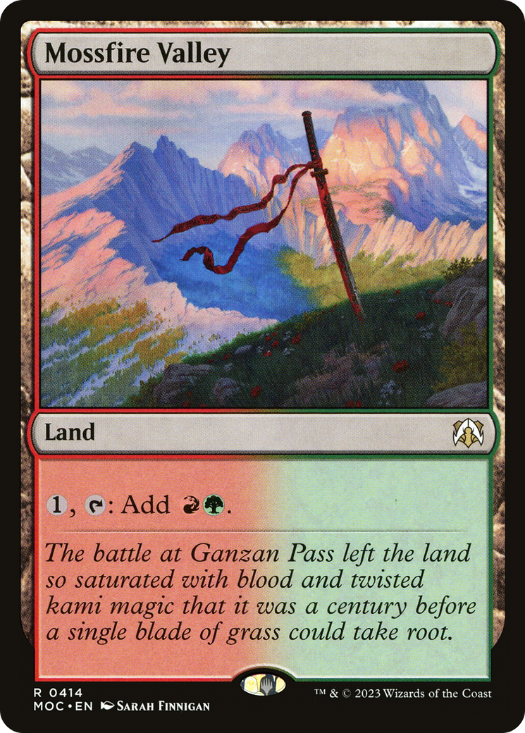 Mossfire Valley (MOC-414) [March of the Machine Commander] MTG Single Wizards of the Coast