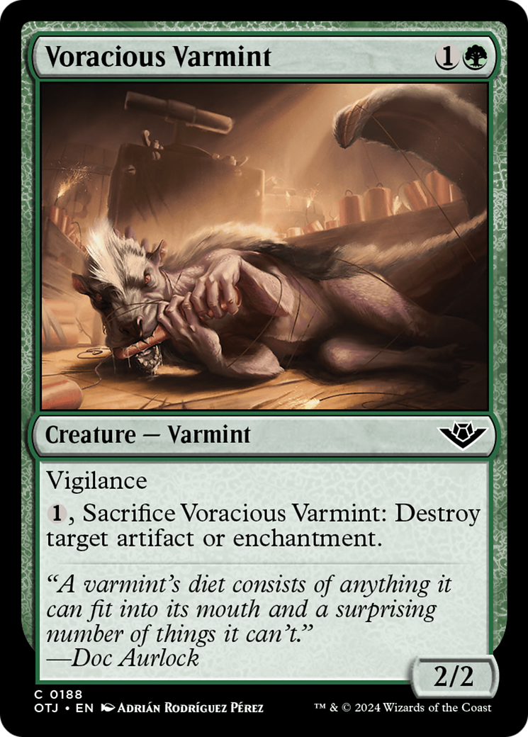 Voracious Varmint (OTJ-188) [Outlaws of Thunder Junction] MTG Single Wizards of the Coast