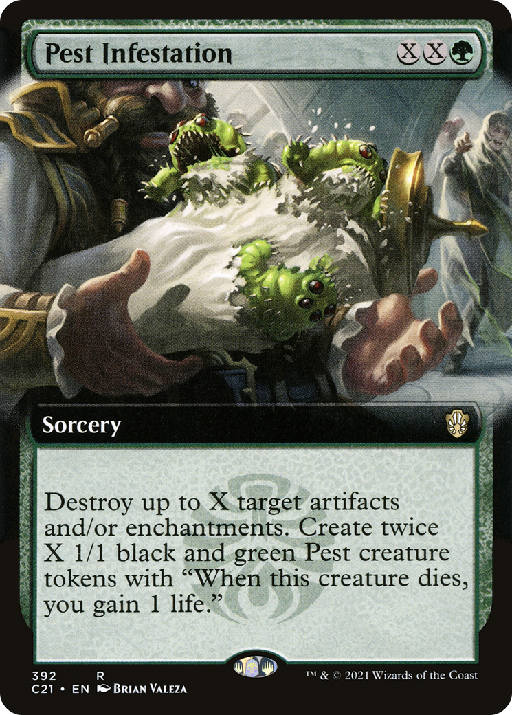 Pest Infestation (C21-392) [Commander 2021] (Extended Art) MTG Single Wizards of the Coast