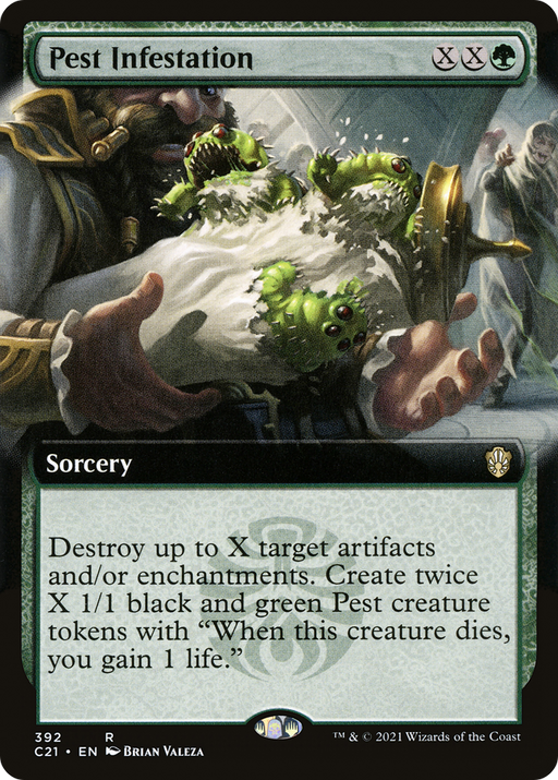 Pest Infestation (C21-392) [Commander 2021] (Extended Art) MTG Single Wizards of the Coast