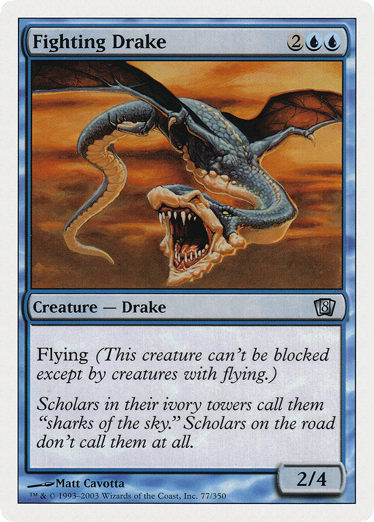 Fighting Drake (8ED-077) [8th Edition] MTG Single Wizards of the Coast