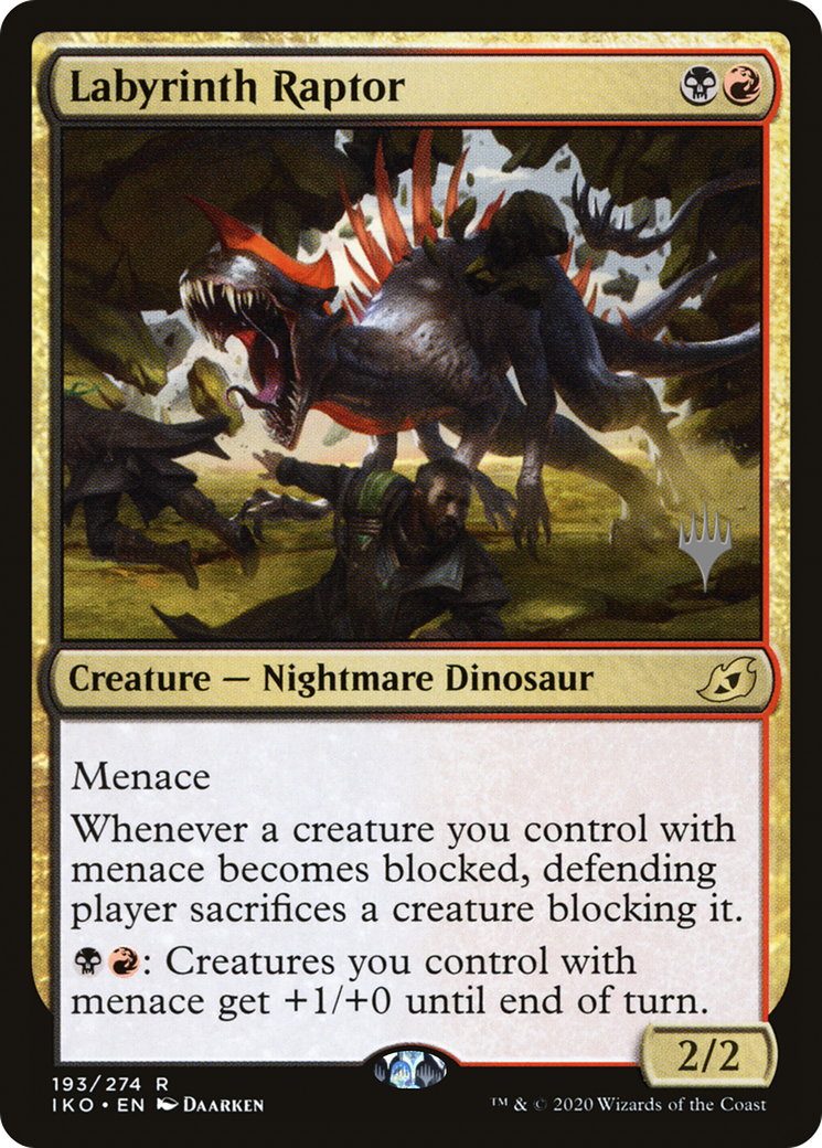 Labyrinth Raptor (PPIKO-193P) [Ikoria: Lair of Behemoths Promos] MTG Single Wizards of the Coast