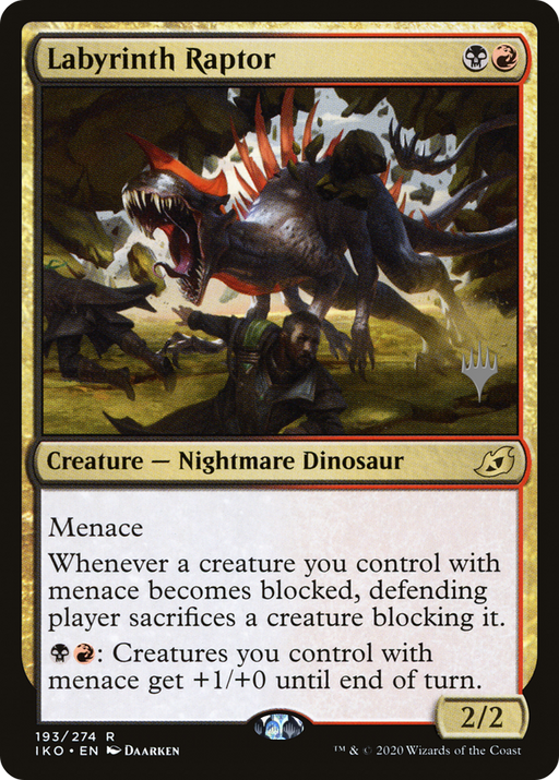 Labyrinth Raptor (PPIKO-193P) [Ikoria: Lair of Behemoths Promos] MTG Single Wizards of the Coast