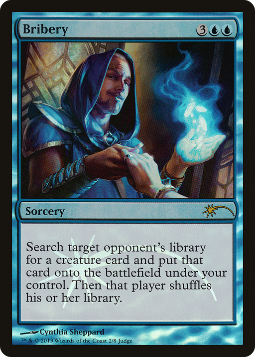 Bribery (JDG-002) [Misc] Judge Gift Cards 2013 Foil MTG Single Wizards of the Coast