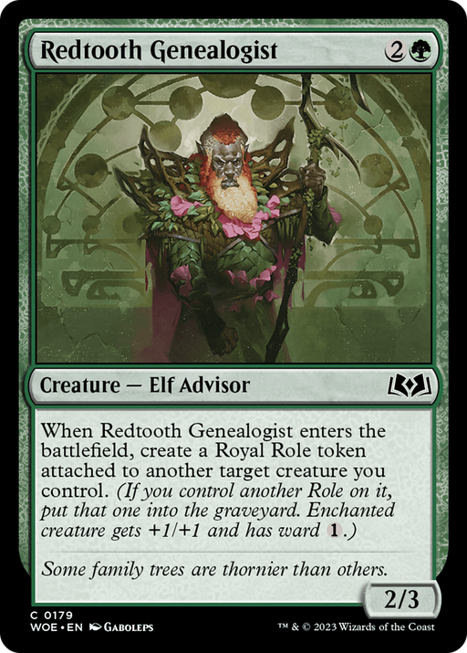 Redtooth Genealogist (WOE-179) [Wilds of Eldraine] Foil MTG Single Wizards of the Coast