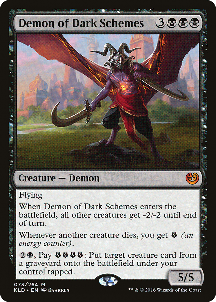 Demon of Dark Schemes [Kaladesh] MTG Single Magic: The Gathering