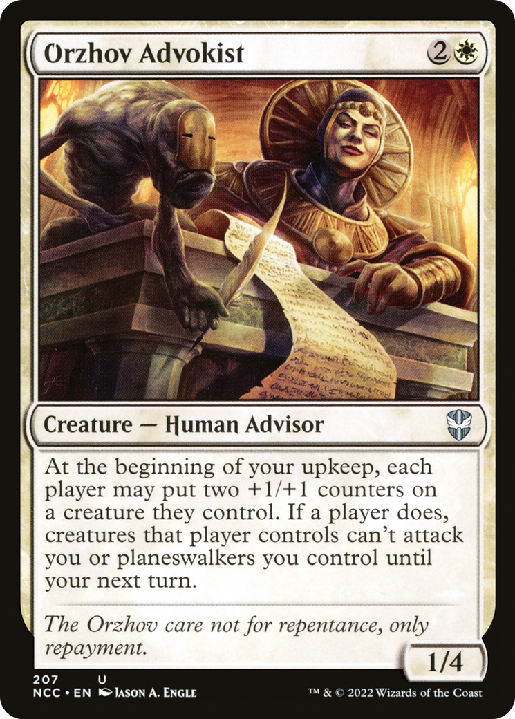 Orzhov Advokist (NCC-207) [New Capenna Commander] MTG Single Wizards of the Coast