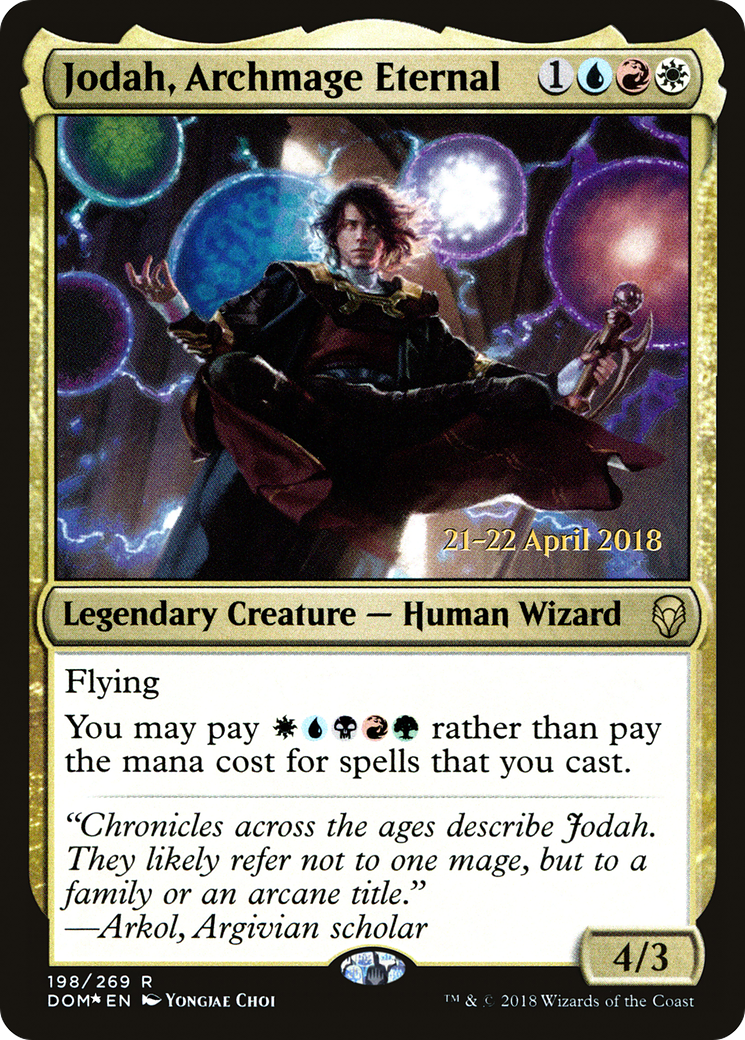 Jodah, Archmage Eternal (PRE-198) [Dominaria Promos] Foil MTG Single Wizards of the Coast