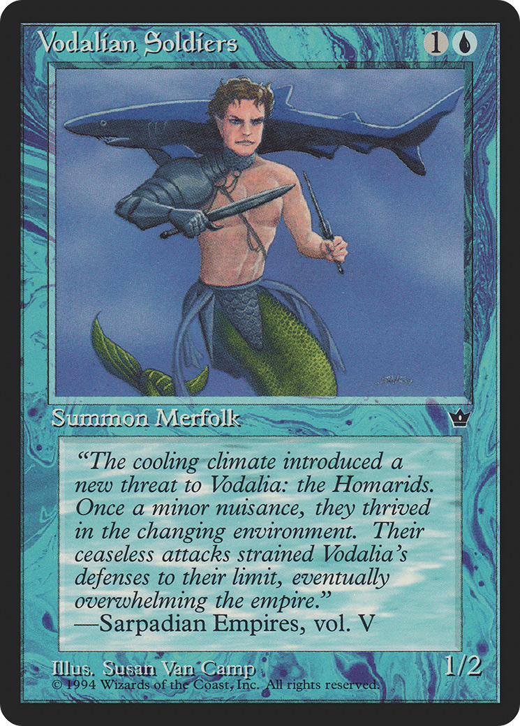 Vodalian Soldiers (FEM-31D) [Fallen Empires] MTG Single Wizards of the Coast