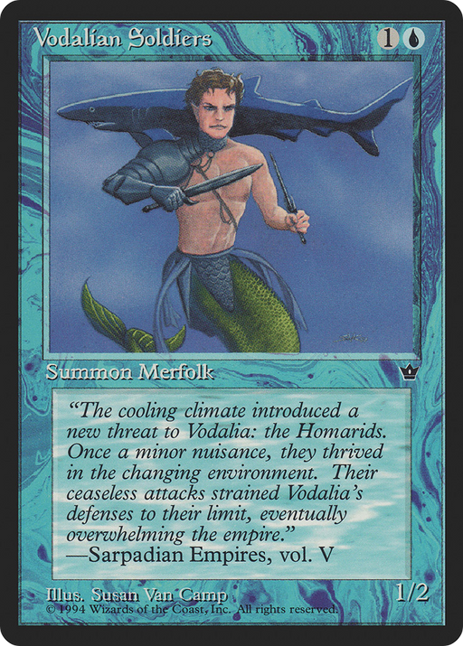 Vodalian Soldiers (FEM-31D) [Fallen Empires] MTG Single Wizards of the Coast