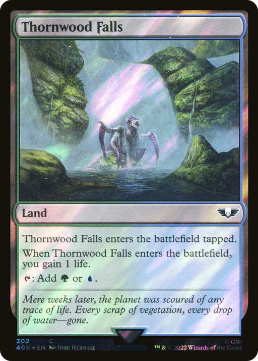 Thornwood Falls (40K-302★) [Warhammer 40,000 Commander] Foil MTG Single Wizards of the Coast