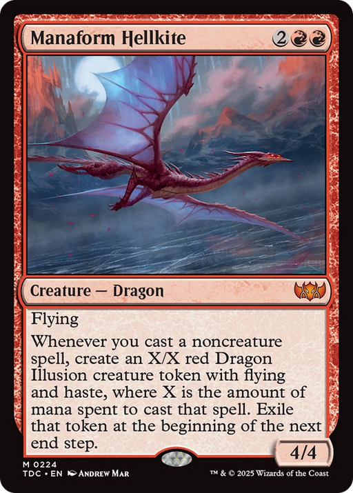 Manaform Hellkite (TDC-224) [Commander: Tarkir: Dragonstorm] MTG Single Wizards of the Coast