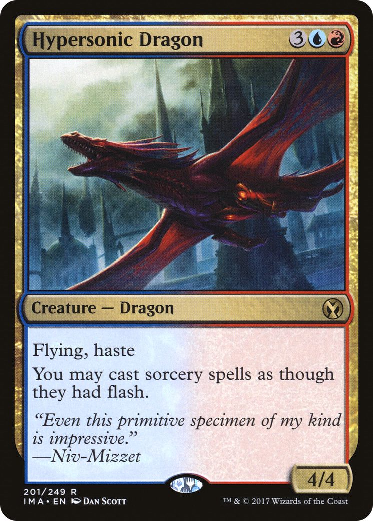 Hypersonic Dragon (IMA-201) [Iconic Masters] Foil MTG Single Wizards of the Coast