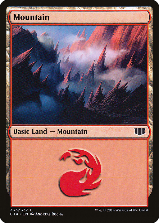 Mountain (333) (C14-333) [Commander 2014] MTG Single Wizards of the Coast