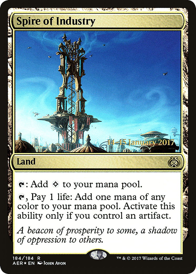 Spire of Industry (PRE-184) [Aether Revolt Promos] Foil MTG Single Wizards of the Coast