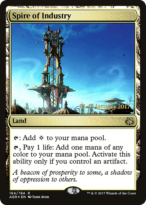 Spire of Industry (PRE-184) [Aether Revolt Promos] Foil MTG Single Wizards of the Coast