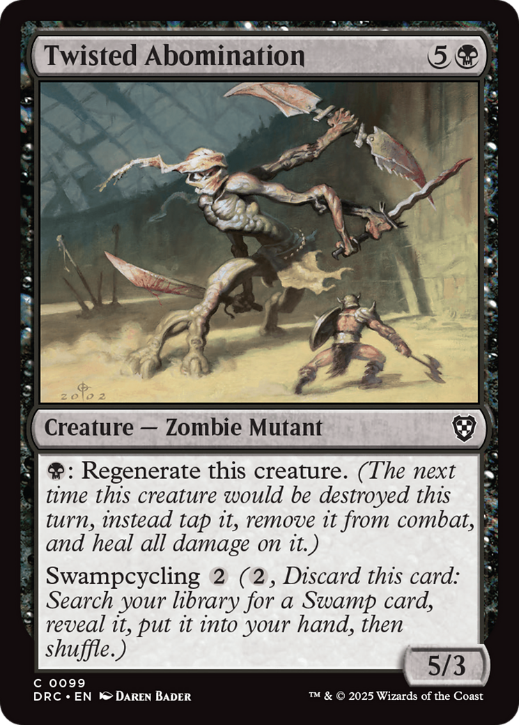 Twisted Abomination (DRC-099) [Commander: Aetherdrift] MTG Single Wizards of the Coast