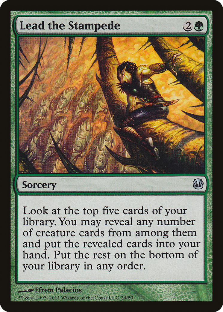Lead the Stampede (DDH-024) [Misc] Duel Decks: Ajani vs. Nicol Bolas MTG Single Wizards of the Coast