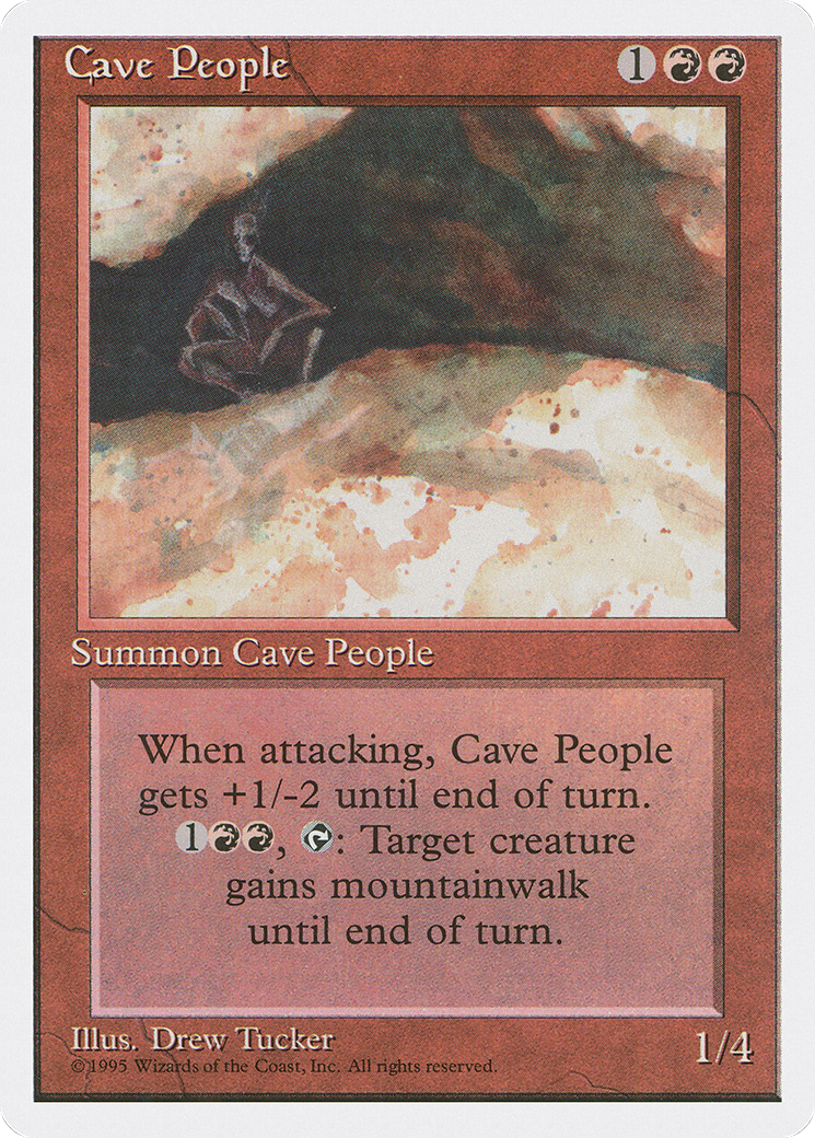 Cave People (4ED-181) [Fourth Edition] MTG Single Wizards of the Coast