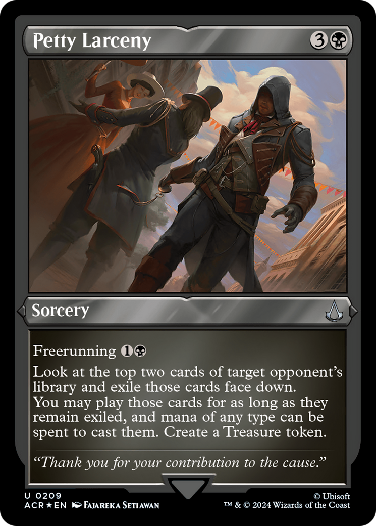 Petty Larceny (ACR-209) [Assassin's Creed] Etched Foil MTG Single Wizards of the Coast