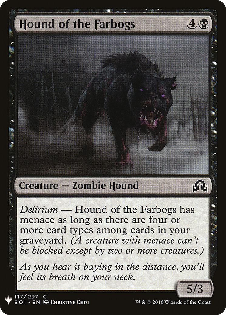 Hound of the Farbogs (LIST-SOI-117) [Mystery Booster] The List MTG Single Wizards of the Coast