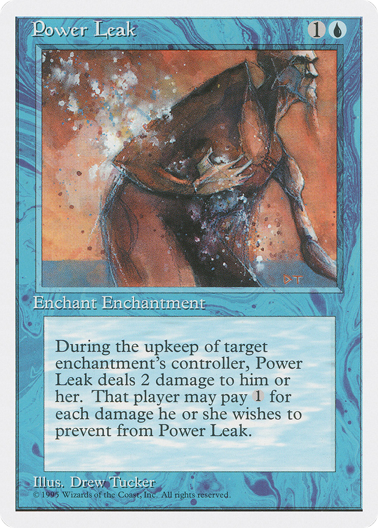 Power Leak (4ED-092) [Fourth Edition] MTG Single Wizards of the Coast